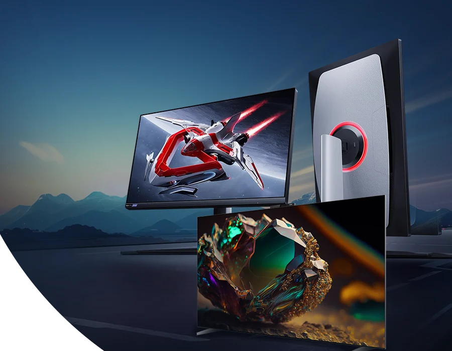HYASIC display-power application key visual showing monitors and TVs